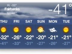 Wetter und Temperatur in Fairbanks, Alaska am 21.12.2007