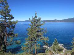 Lake Tahoe, aufgenommen in der Nähe von Sand Harbor
