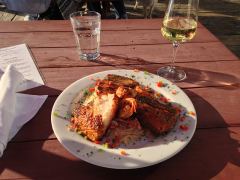 Special with Halibut, Swordfish, Salmon on Linguini Alfredo