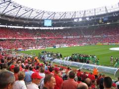 Stadion Hannover, vor Matchbeginn Schweiz - Sdkorea