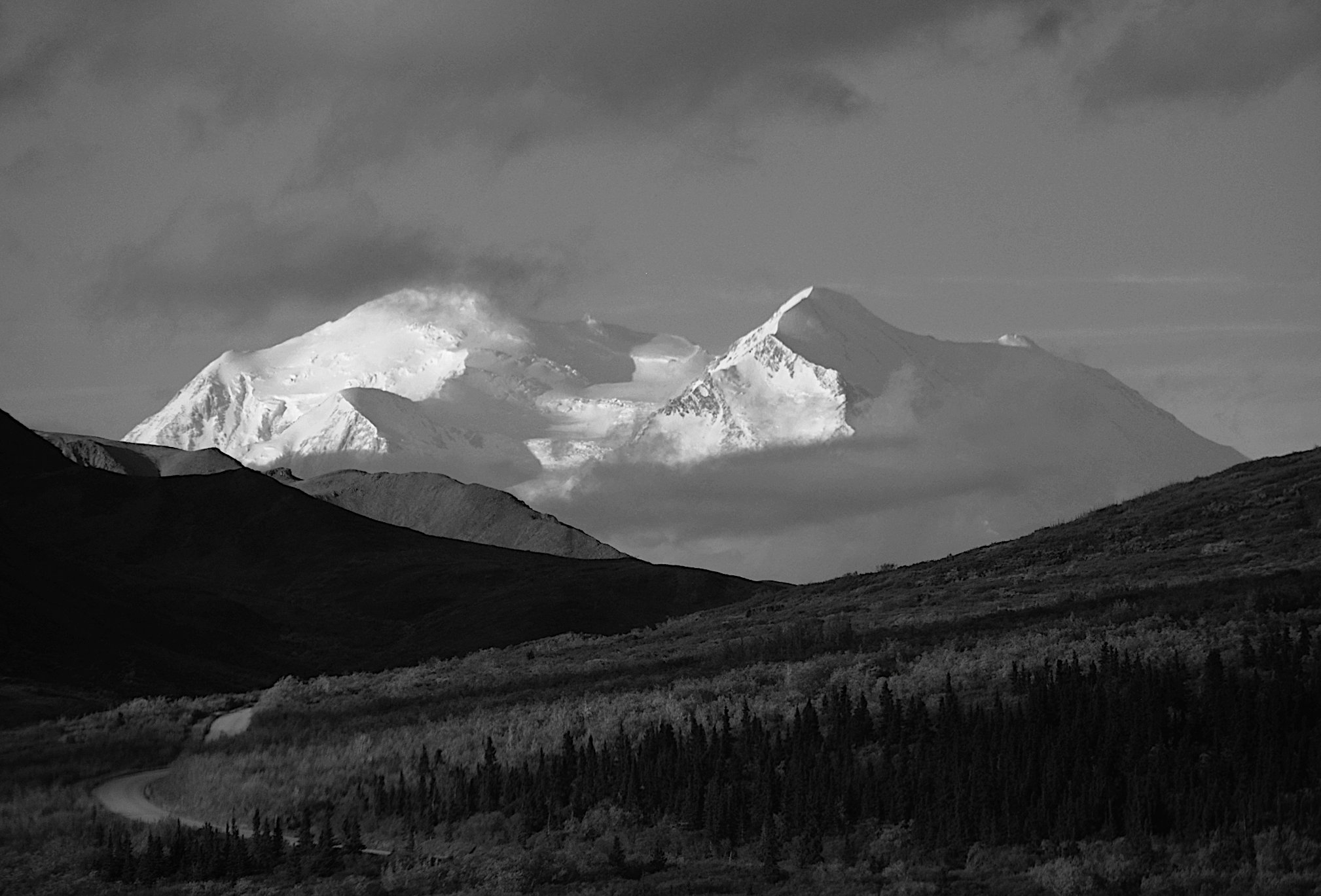 Der mächtige Mount Denali, bis 2015 Mount McKinley genannt