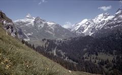 Aufnahme von Graustock und Titlis aus dem Jahr 1975