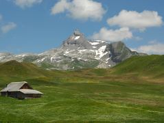 Blick von der Tannalp auf den Graustock