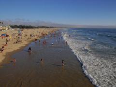 Highlife, speziell für die Kinder, am Strand von Pismo Beach