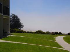 Morgennebel über der Bucht von Pismo Beach und Grover Beach