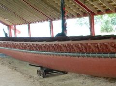 Maori Kanu in den Waitangi Treaty Grounds