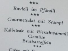 Klicken, um zu vergrössern. Menu Surprise im Rössli Würenlos