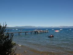 Blick auf die Hurricane Bay am Lake Tahoe