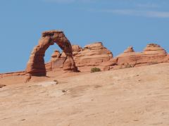 Die bekannte «Delicate Arch» von unten aufgenommen.