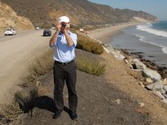 Stephan beim Strand des Mugu State Park 