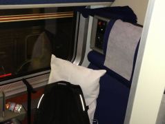 Roomette-Abteil im Southwest Chief von Chicago nach Los Angeles