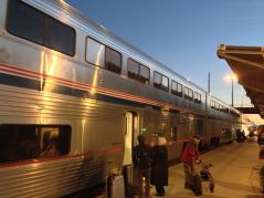 Der Southwest Chief im Bahnhof von Albuquerque