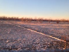 Winterlandschaft in der Nähe von Kendall, Kansas