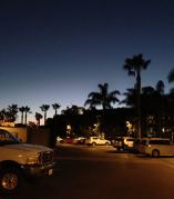Stimmiges Licht in der Dämmerung nach dem Sonnenuntergang beim Hotel The Dana on Mission Bay