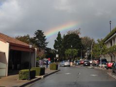 Regenbogen beim Shopping Center in Santa Maria