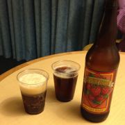 Himbeer-Bier als Schlummertrunk