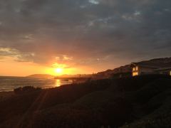 Sonnenuntergang im Kon Tiki Inn in Pismo Beach