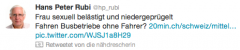 Tweet von Hans Peter Rubi