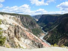 Blick in den Canyon des Yellowstone River