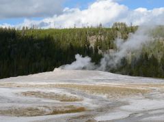 Der Old Faithful im Ruhezustand