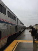 Sunset Limited im Bahnhof von Alpine, Texas