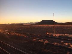 Sonnenuntergang nahe Lordsburg, Texas