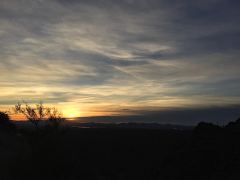 Sonnenuntergang über Tucson vom Gates Pass aus gesehen