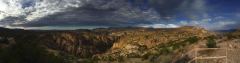 Fast rundum Panorama der Aussicht beim Fish Creek Hill auf dem Apache Trail