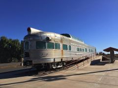 Silver Horizon Wagen des California Zephyr in Maricopa