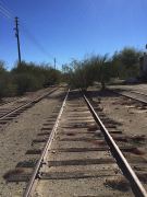 Auf diesen Gleisen in Ajo, Arizona, fährt schon seit 20 Jahren kein Zug mehr