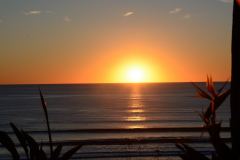 Sonnenuntergang über dem Pazifik in Pismo Beach