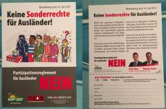 Flyer gegen das Partizipationsgesetz in Bern
