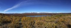 Panorama der Alaska Range vom Denali Highway aus gesehen