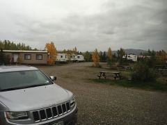 ein grauer Freitagmorgen im Denali RV Park