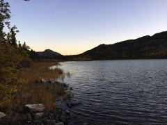 Spät Abends am Aishihik Lake