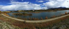 Panorama am Yukon River in Whitehorse