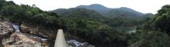 Panorama beim oberen Ende des Intermediate Tai Tam Reservoir