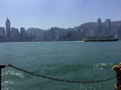 Blick nach Hongkong von der Star Ferry