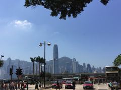 Star Ferry Terminal, im Hintergrund Hongkong Island