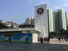Hochhäuser gleich hinter der U-Bahnstation Tung Chung
