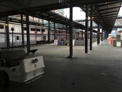 Der «Coast Starlight» bereit im Bahnhof Seattle «King Street»