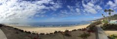 Panorama über die Bucht von Pismo Beach vom Kon Tiki Inn aus aufgenommen