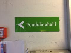 Schild in einfachem Finnisch