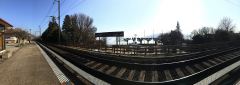 Panoramafoto beim Bahnhof Ligerz