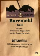 Etikett der Mehlmischung «Buremehl hell»