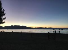 Blaue Stunde/Sonnenuntergang über dem Lake Tahoe