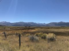 Blick von nahe Bridgeport auf die obere Sierra Nevada