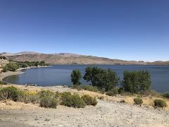 Topaz Lake, Nevada, von der Westseite her gesehen