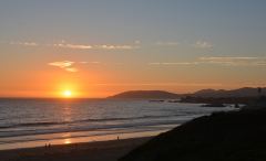 Sonnenuntergang am 14. September 2018 in Pismo Beach