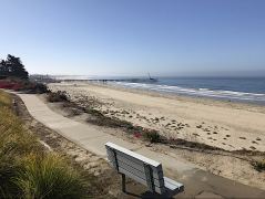 Blick vom Hotel zum Pier von Pismo Beach